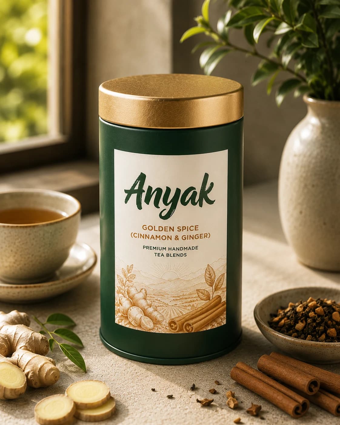 ANYAK Golden Spice: Cinnamon & Ginger Blend